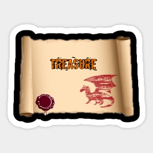 Lost treasure map Sticker